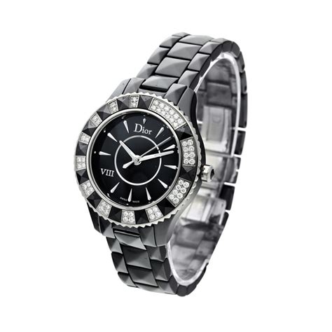 Dior VIII Place Vendome CD1231E1 Ceramic and Diamond Black 